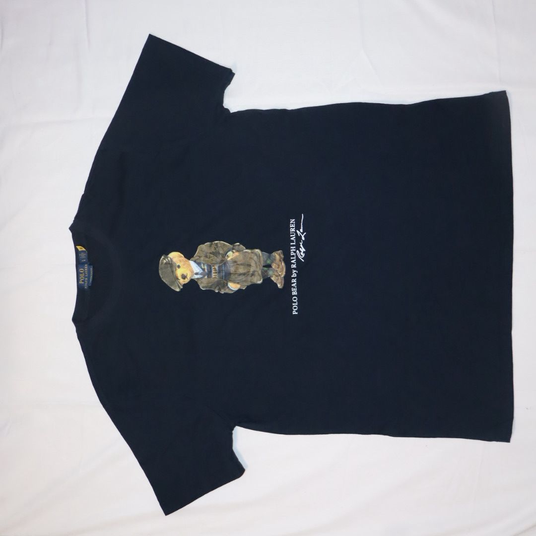 Ralph Lauren Polo Bear Tee Navy — Hunter Bear — view 2
