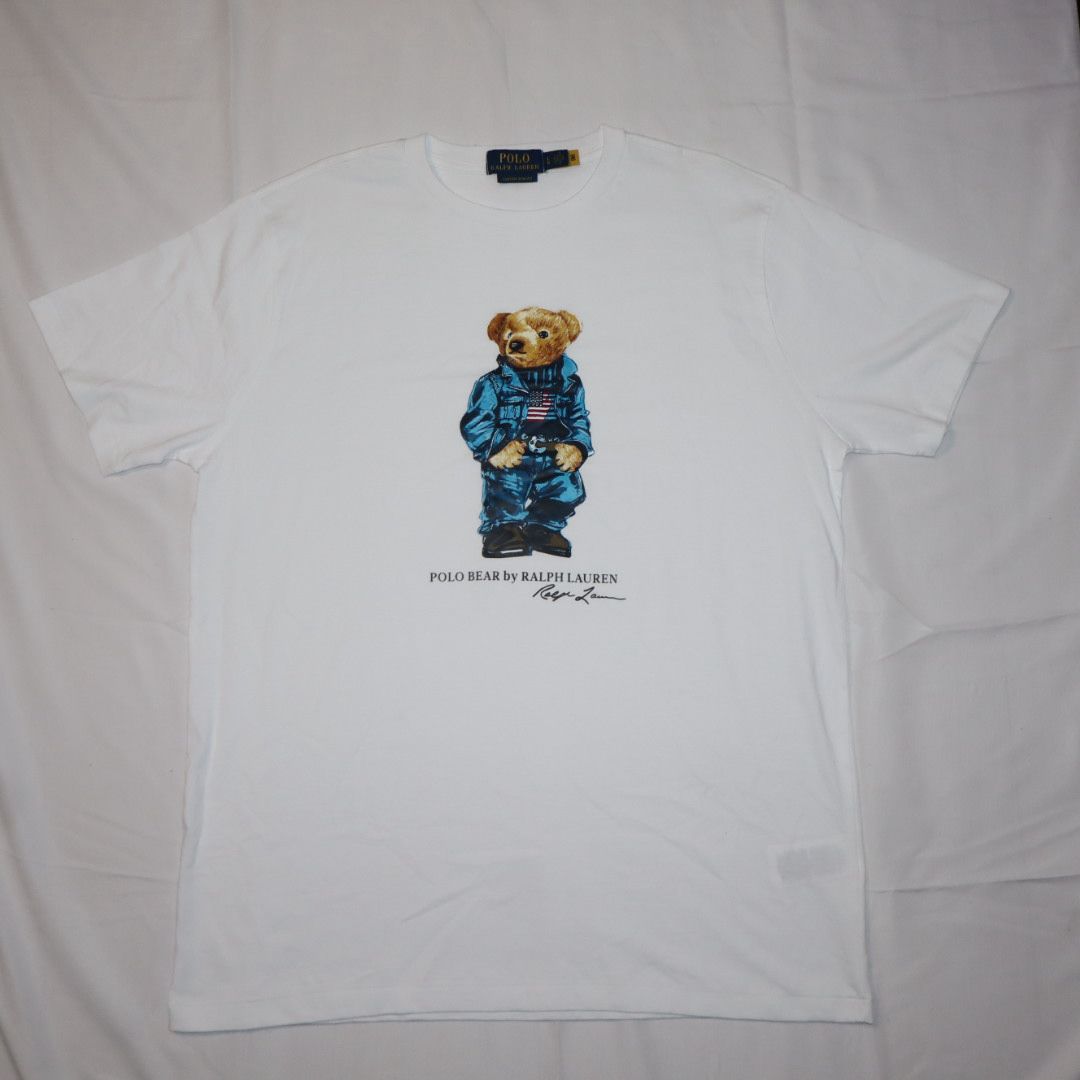 Ralph Lauren Polo Bear Tee White — Denim Bear