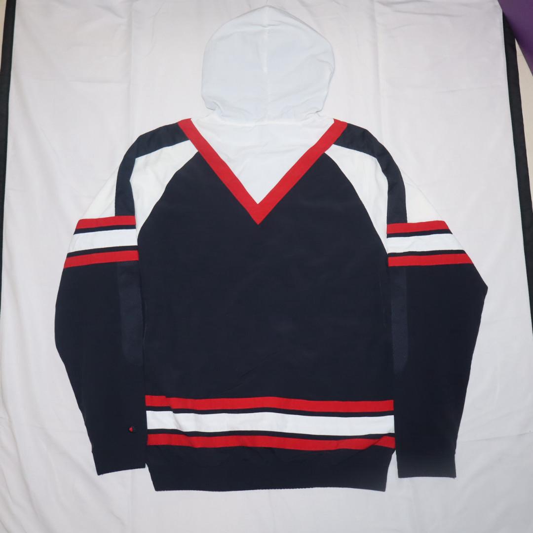 Champion Zip-Up Hoodie Navy/Red/White — view 2