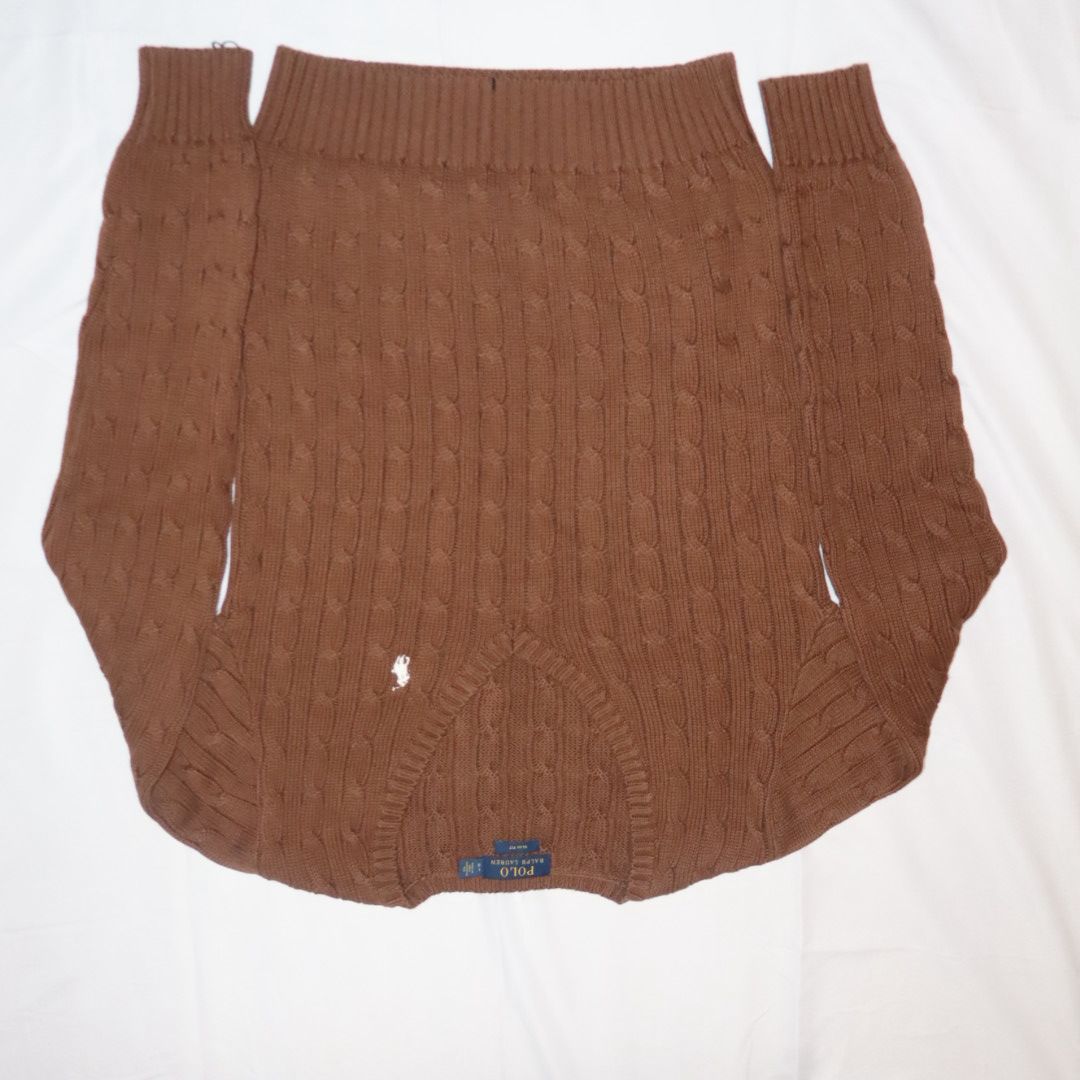 Ralph Lauren Cable Knit Sweater Brown