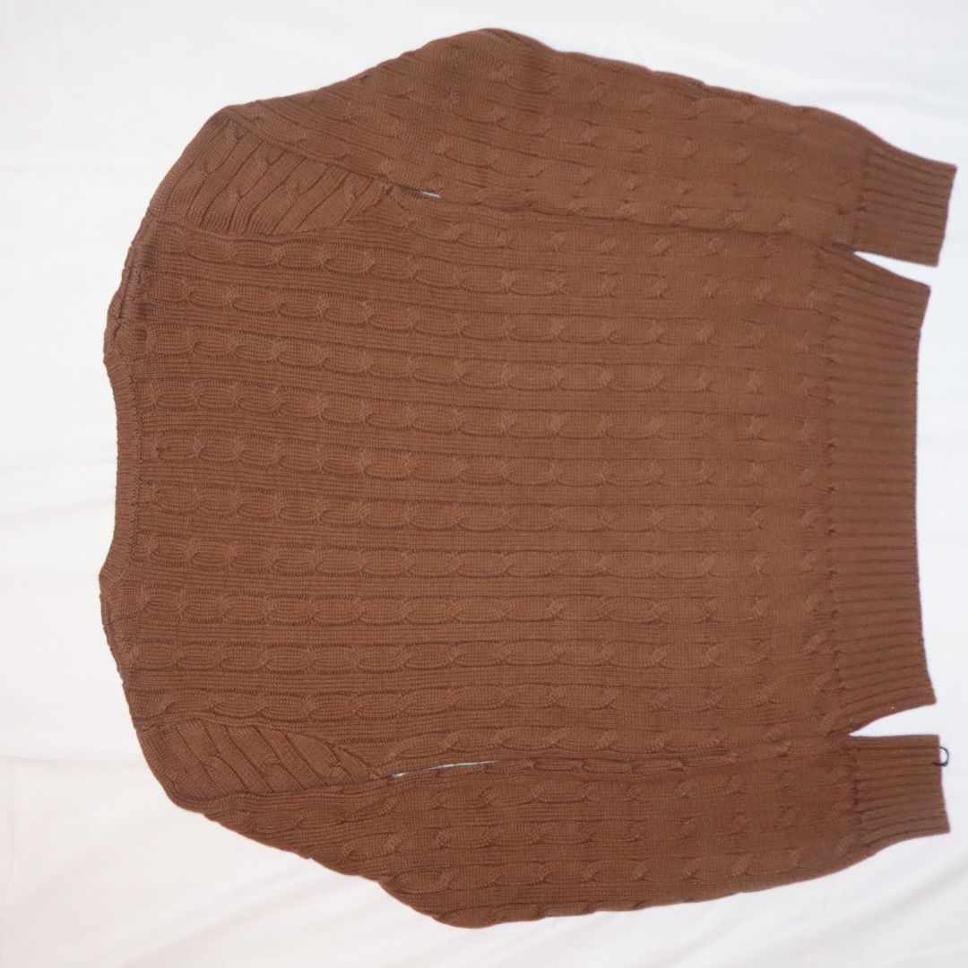Ralph Lauren Cable Knit Sweater Brown — view 2
