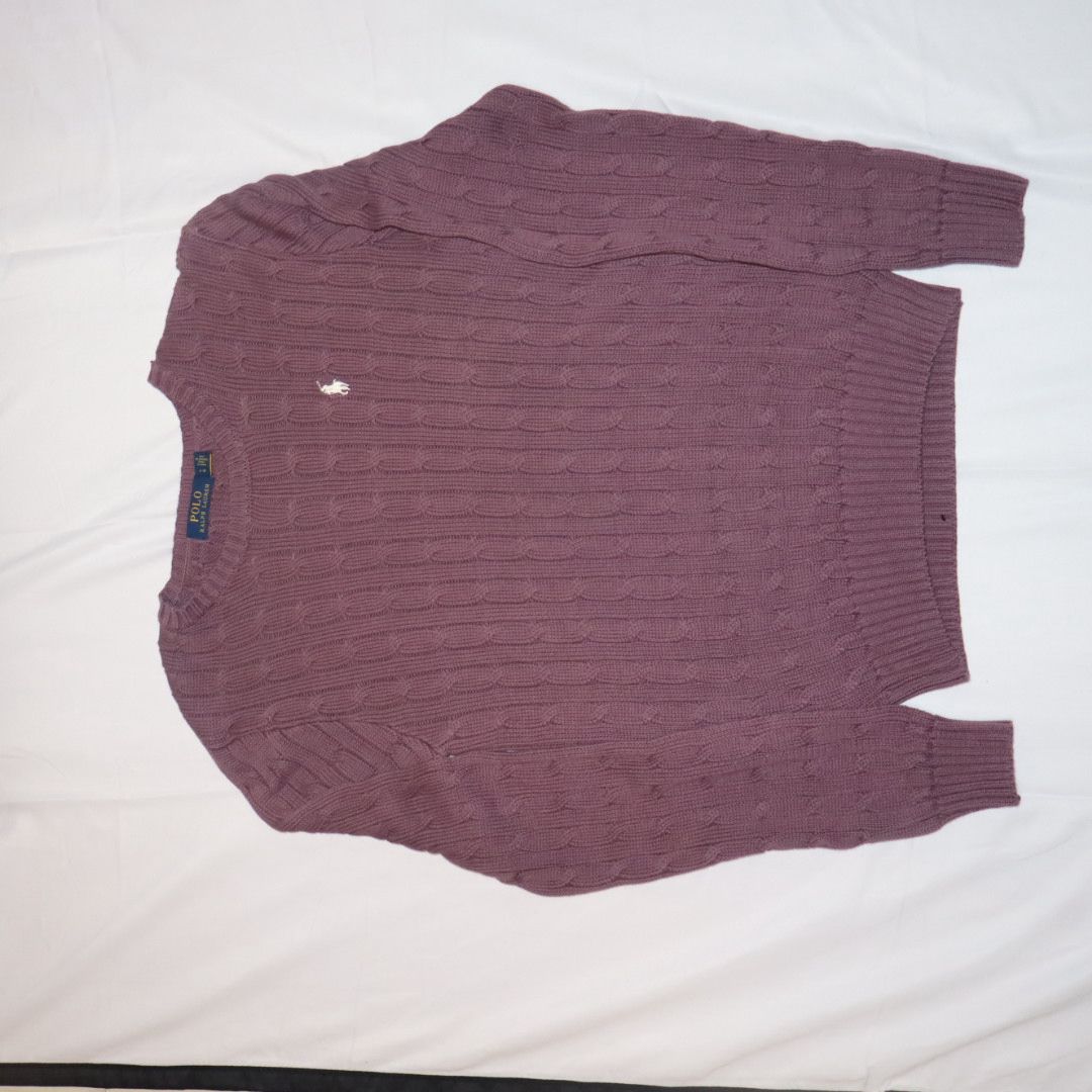 Ralph Lauren Cable Knit Sweater Mauve